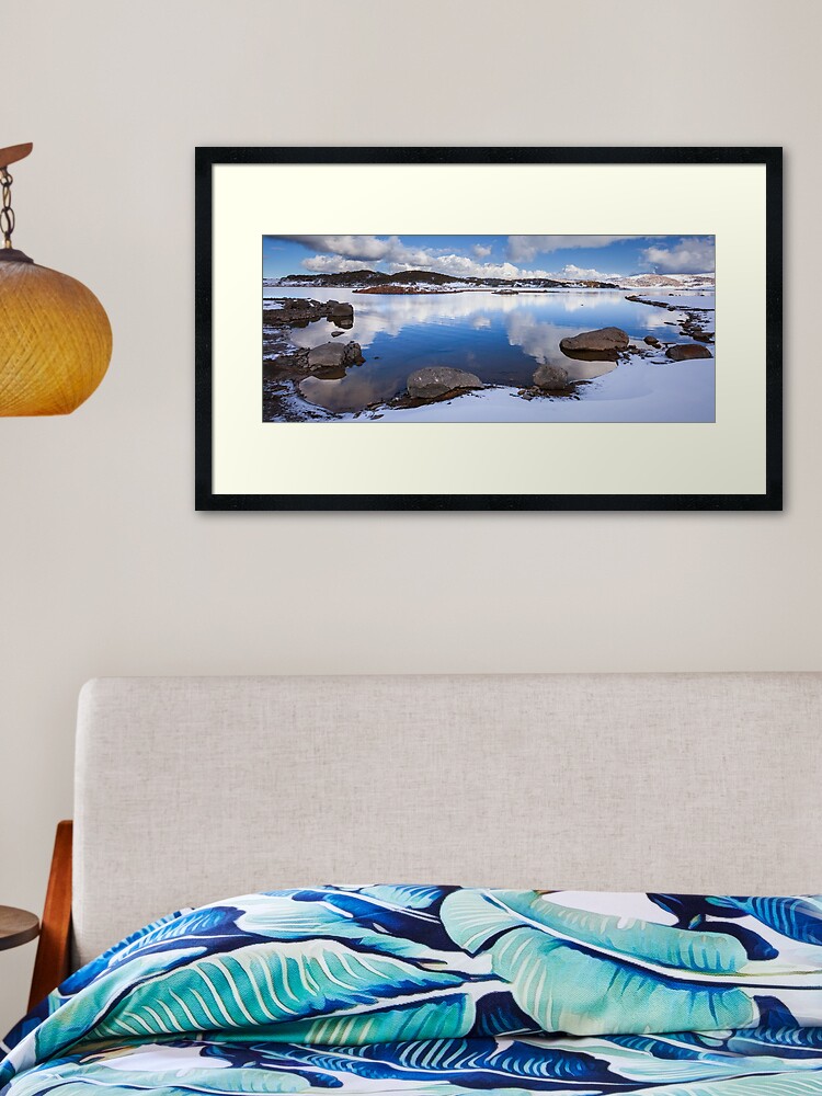 Thumbnail 1 of 7, Framed Art Print, Rocky Valley Pondage, Falls Creek, Australia designed and sold by Chockstone.