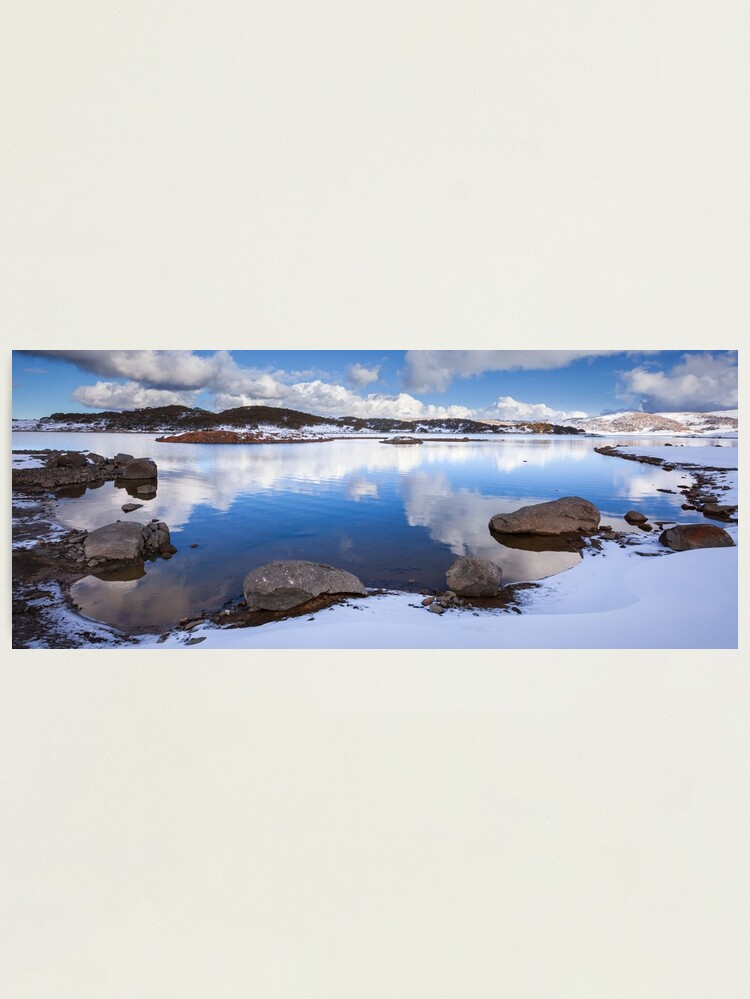 Thumbnail 1 of 3, Photographic Print, Rocky Valley Pondage, Falls Creek, Australia designed and sold by Chockstone.
