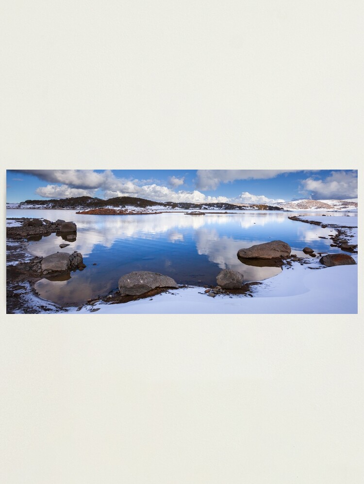 Thumbnail 1 of 3, Photographic Print, Rocky Valley Pondage, Falls Creek, Australia designed and sold by Chockstone.