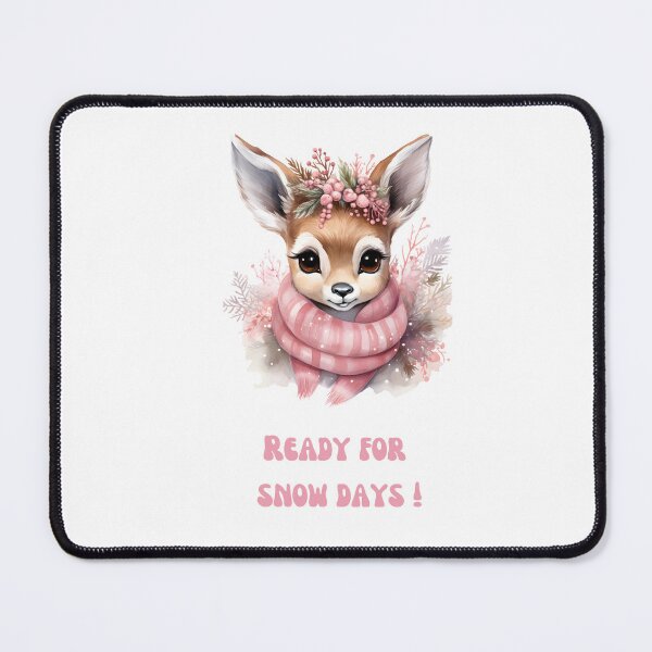 Item preview, Pink Deer with shawl waiting for Snow Days designed and sold by M1234s.