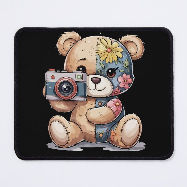 Item preview, selfie - bear with eyeglass genius teddy designed and sold by What you are is Beautiful.