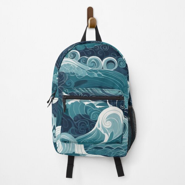 Item preview, Ocean Waves in Deep Blue Shades designed and sold by RebelPaintBrush.