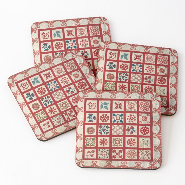 Item preview, Quilt, Album pattern American ca. 1855–60 designed and sold by 2ndBloom.