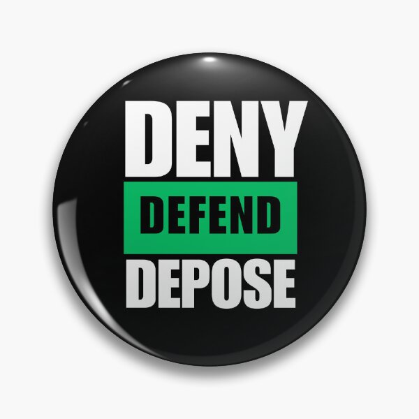 Item preview, Deny Defend Depose Black and Green Statement Design designed and sold by khamm123.