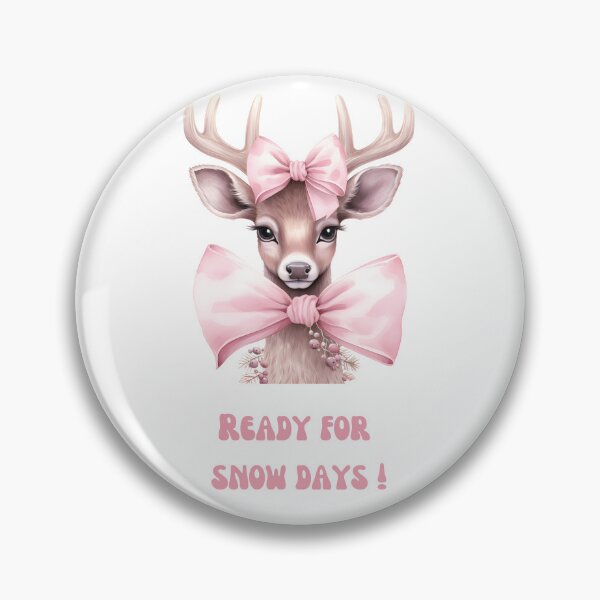 Item preview, Pink Deer with two bowties waiting for Snow Days designed and sold by M1234s.