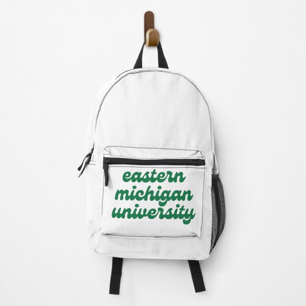 Item preview, white and green cursive retro eastern michigan university - emu designed and sold by jessicaleah15.
