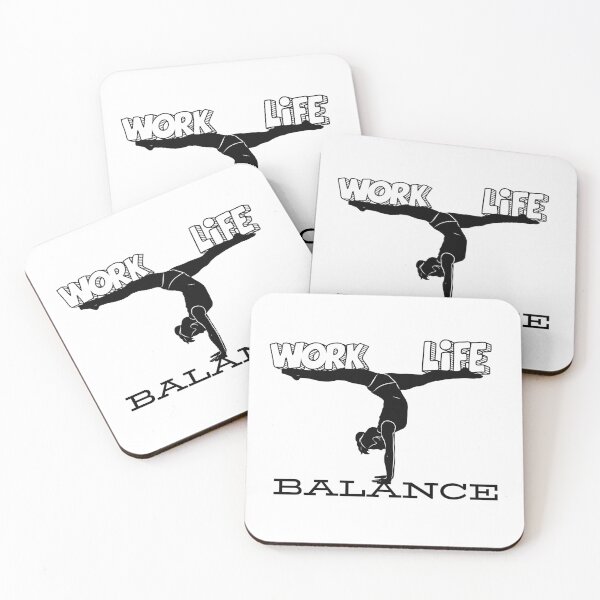 Item preview, Work-Life Balance Yoga Art – Inspirational Wellness Design designed and sold by Psycho-Crazy.