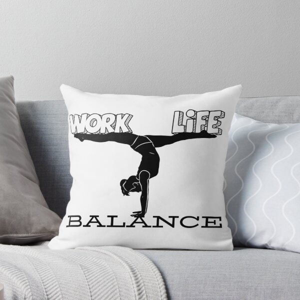 Item preview, Work-Life Balance Yoga Art – Inspirational Wellness Design designed and sold by Psycho-Crazy.