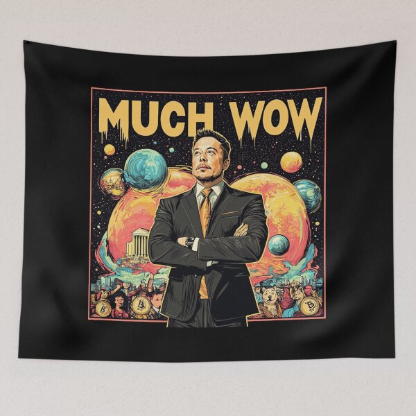 Item preview, Elon Musk DOGE Dogecoin Much Wow Crypto designed and sold by LostSolace.
