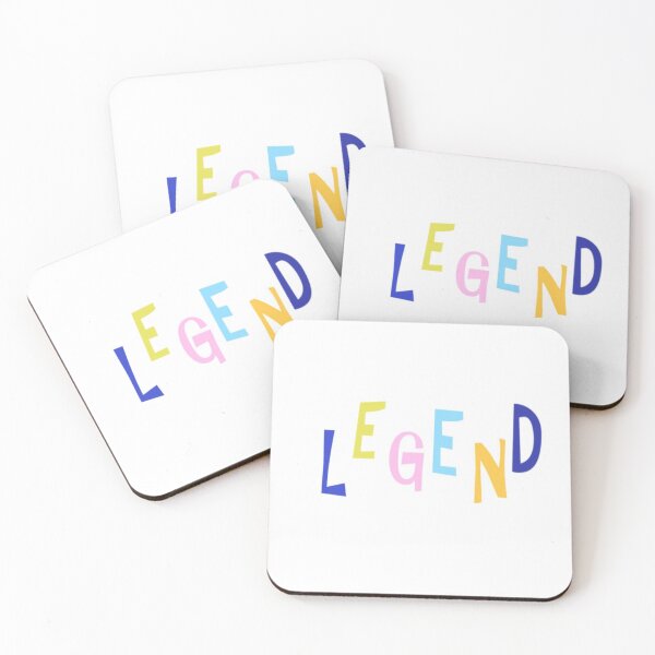 Item preview, Colorful Multicolored Lettering Spelling Legend on White Background designed and sold by Beautiful art store.
