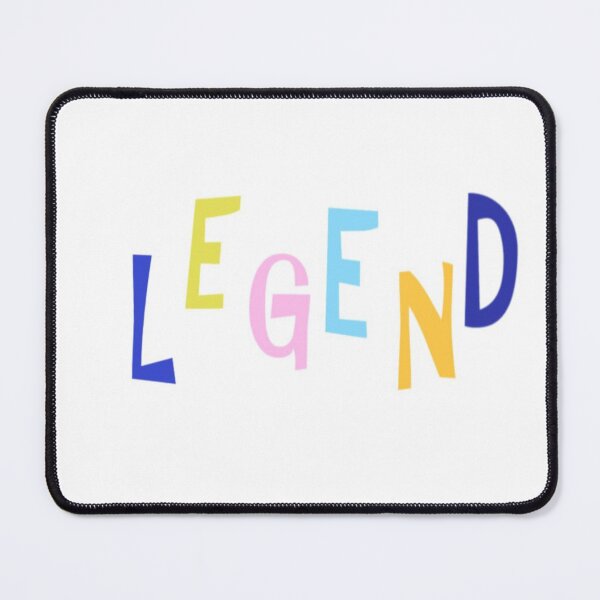 Item preview, Colorful Multicolored Lettering Spelling Legend on White Background designed and sold by Beautiful art store.