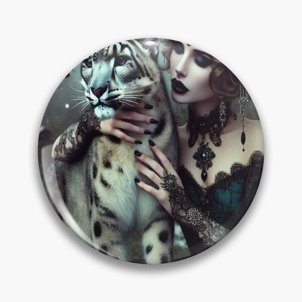 Item preview, AI generated princess with snow leopard designed and sold by AI-this-is-AI.