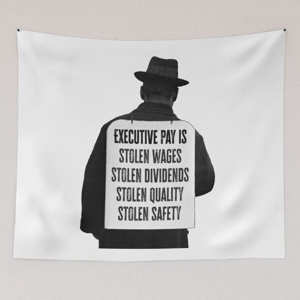 Item preview, Executive pay is theft designed and sold by Signs for Dark Times.