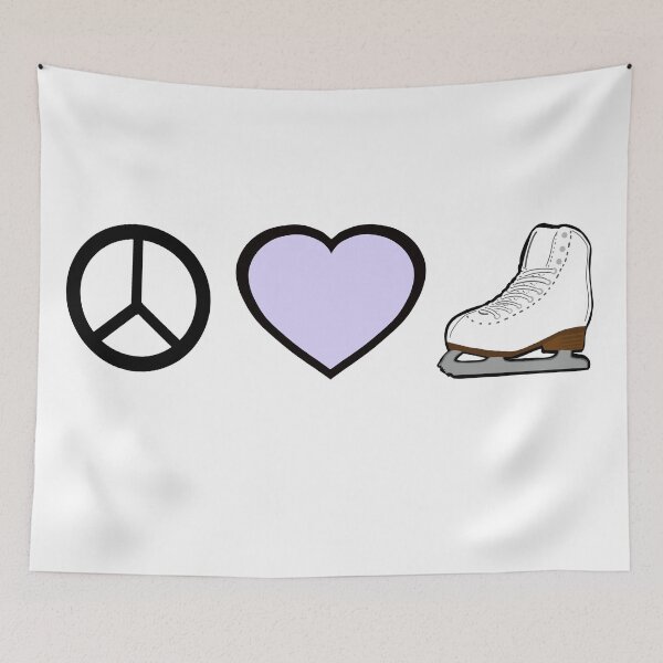 Item preview, Peace Love and Figure Skating designed and sold by PD-Skating.