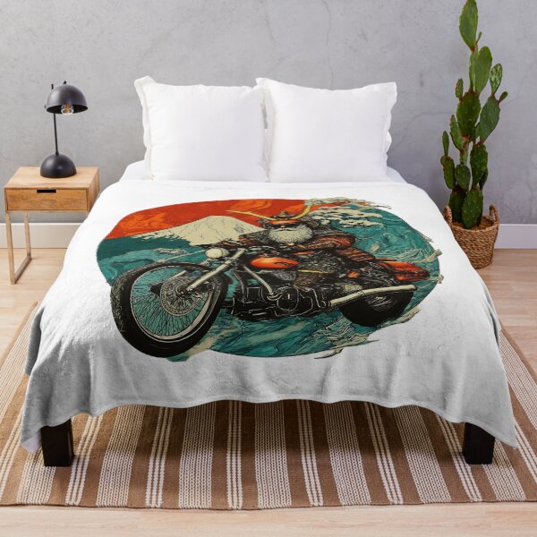 Item preview, Samurai Riding Motorcycle Vintage Art, Unique Graphic , Cool Biker , Japanese Culture Gift, Bold Retro Design designed and sold by Indyadizine.