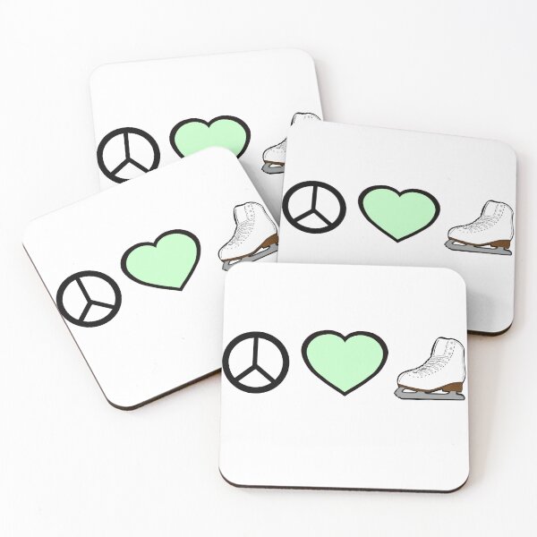 Artikelvorschau, Frieden, Liebe und Eiskunstlauf entworfen und verkauft von Purposely Designed.
