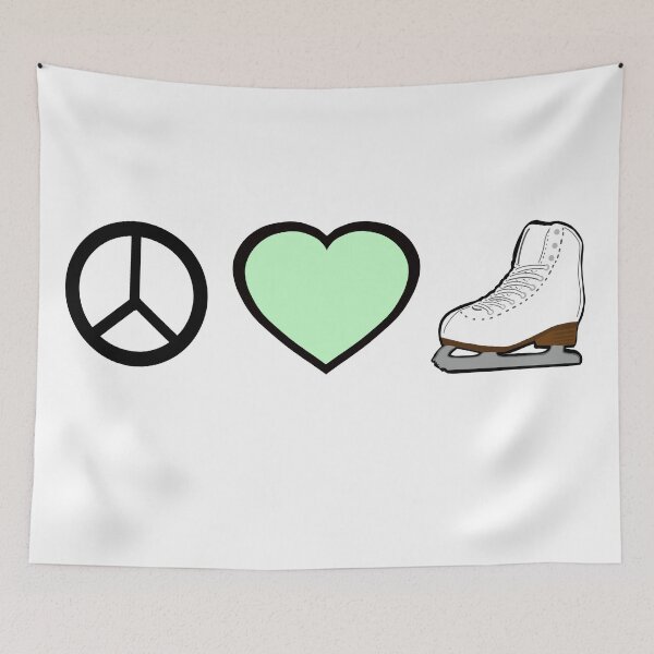 Item preview, Peace Love and Figure Skating designed and sold by PD-Skating.