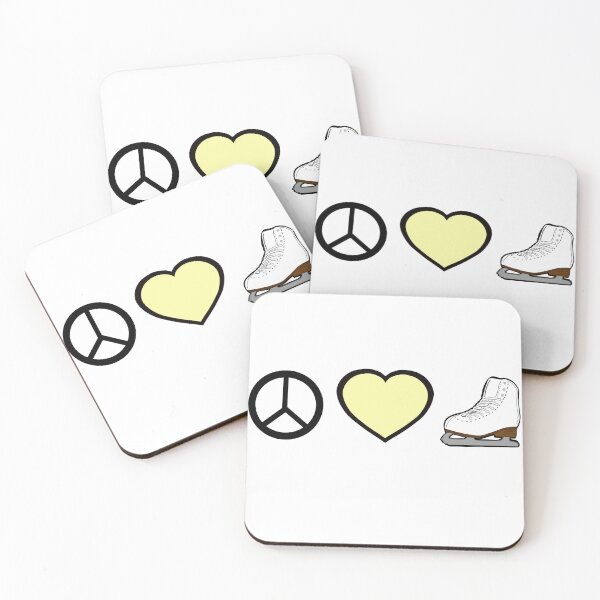 Item preview, Peace Love and Figure Skating designed and sold by PD-Skating.