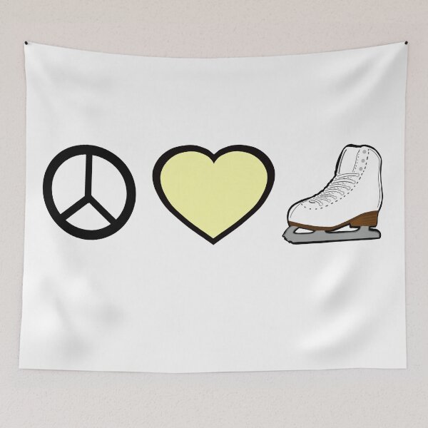Item preview, Peace Love and Figure Skating designed and sold by PD-Skating.