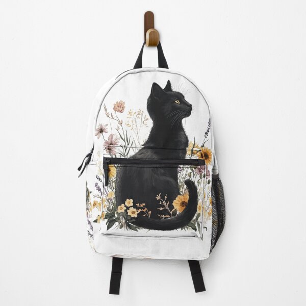 Item preview, Flower Lovers Black Cat designed and sold by chi3-jp.