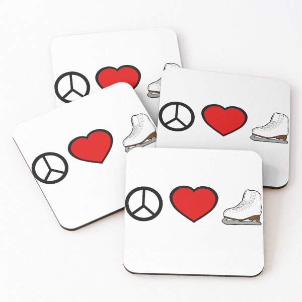 Artikelvorschau, Frieden, Liebe und Eiskunstlauf entworfen und verkauft von Purposely Designed.