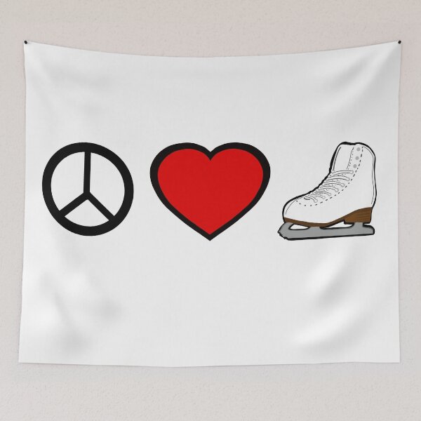 Item preview, Peace Love and Figure Skating  designed and sold by PD-Skating.