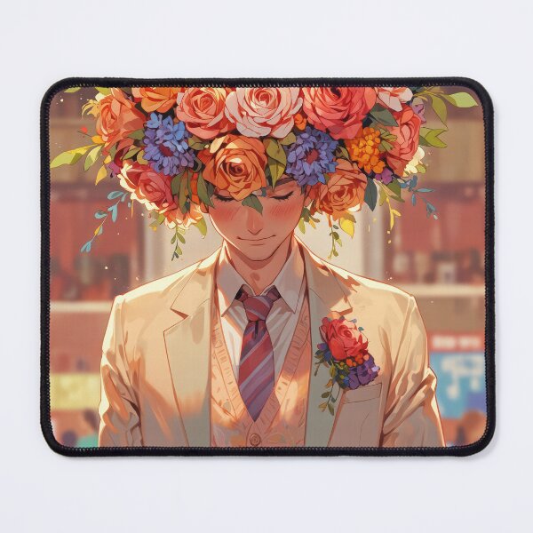 Item preview, Flower Head Anime Boy designed and sold by CriaCreative.