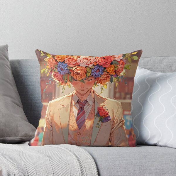 Item preview, Flower Head Anime Boy designed and sold by CriaCreative.