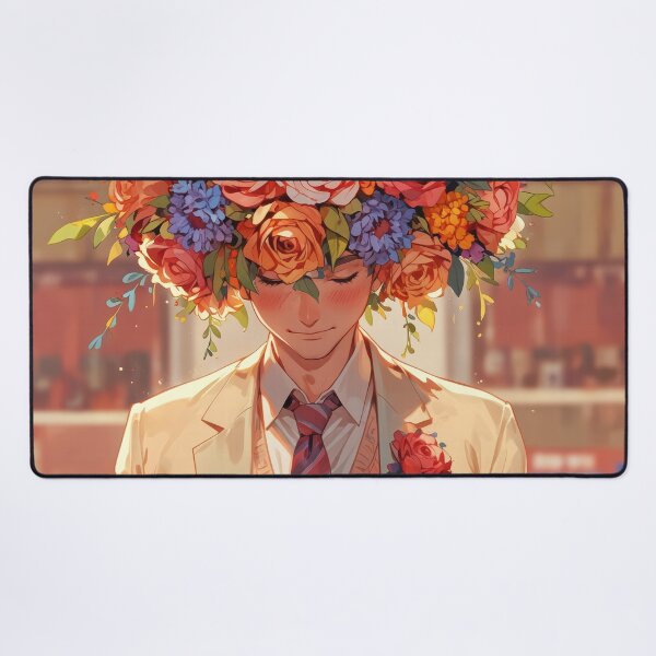 Item preview, Flower Head Anime Boy designed and sold by CriaCreative.