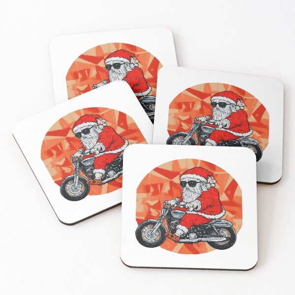 Item preview, Santa Claus riding Motorcycle , Christmas Santa Biker Graphic , Christmas Motorcycle Lover Gift, Holiday Santa designed and sold by Indyadizine.