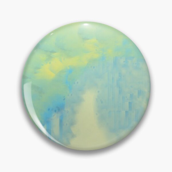 Item preview, Abstract Yellow and Blue Painting with Dynamic Brush Stroke Textures designed and sold by Beautiful art store.