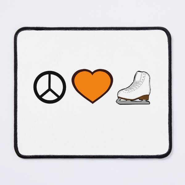 Item preview, Peace Love and Figure Skating Orange designed and sold by PD-Skating.