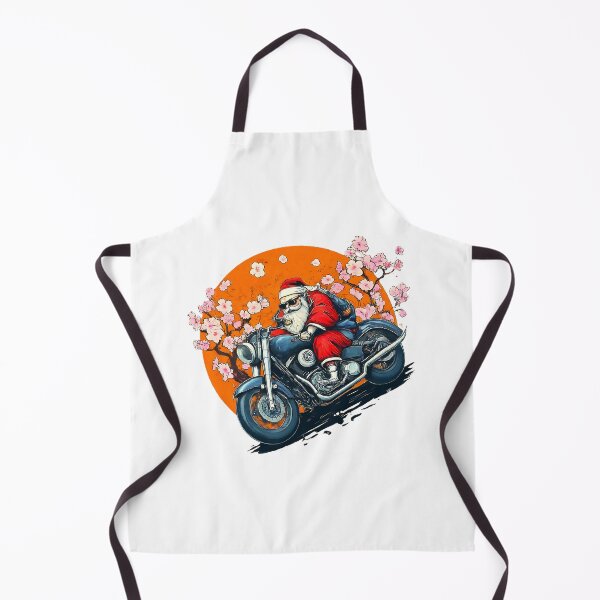 Item preview, Santa Riding Motorcycle , Christmas Biker Santa Graphic , Cool Holiday Santa Claus , Unique Xmas Gift for Bikers designed and sold by Indyadizine.