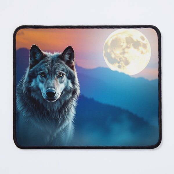 Item preview, Grey Wolf and Super Moon designed and sold by Skye Ryan-Evans.