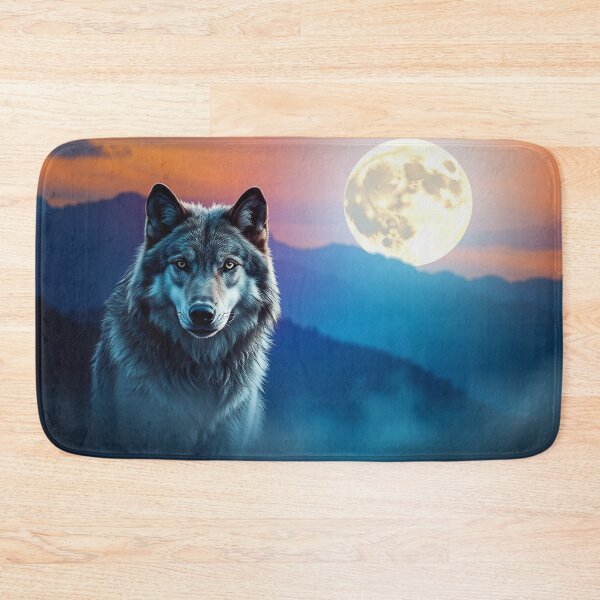 Item preview, Grey Wolf and Super Moon designed and sold by Skye Ryan-Evans.