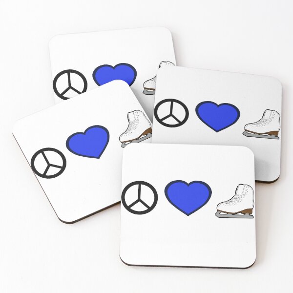Artikelvorschau, Frieden, Liebe und Eiskunstlauf - Hellblau entworfen und verkauft von Purposely Designed.
