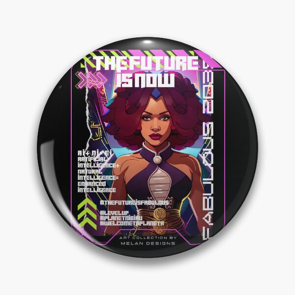 Item preview, Fabulous Cyberpunk Futuristic Woman The Future Is Now  designed and sold by Melan Designs.