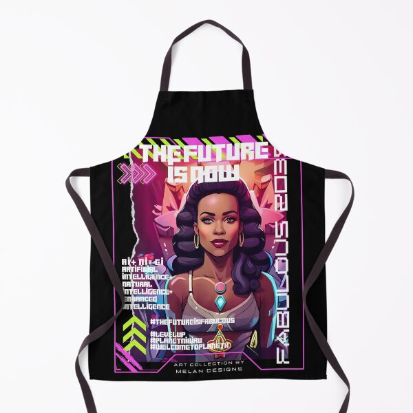 Item preview, Fabulous Futuristic Cyberpunk Woman The Future Is Now designed and sold by Melan Designs.