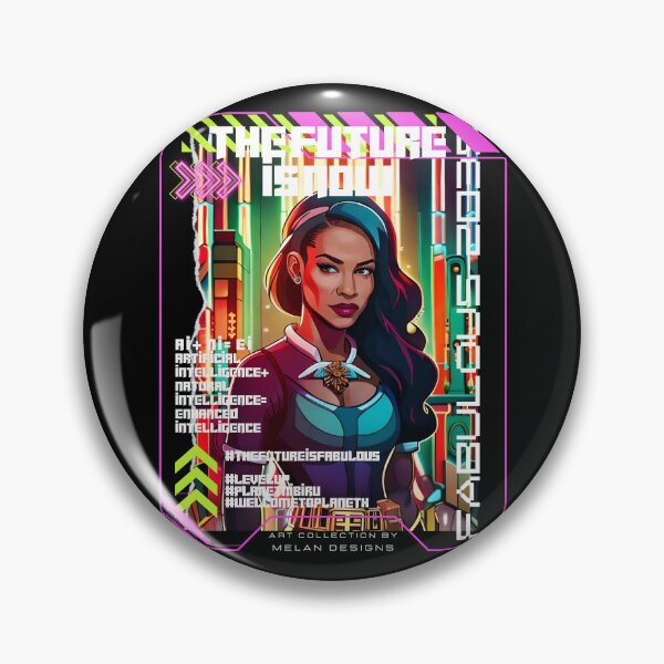 Item preview, Fabulous Futuristic Woman Cyberpunk The Future Is Now  designed and sold by Melan Designs.