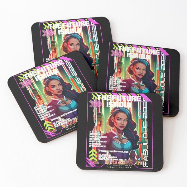 Item preview, Fabulous Futuristic Woman Cyberpunk The Future Is Now  designed and sold by Melan Designs.