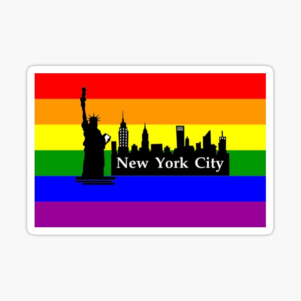 "New York City Gay Pride New York LGBT New York Rainbow Flag