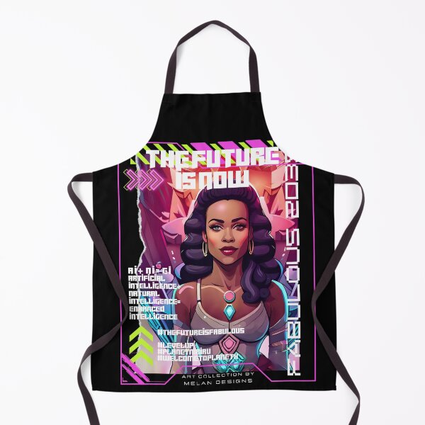 Item preview, Fabulous Woman Futuristic Cyberpunk The Future Is Now designed and sold by Melan Designs.
