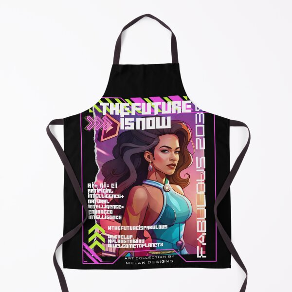 Item preview, Fabulous Futuristic Cyberpunk Woman The Future Is Now designed and sold by Melan Designs.