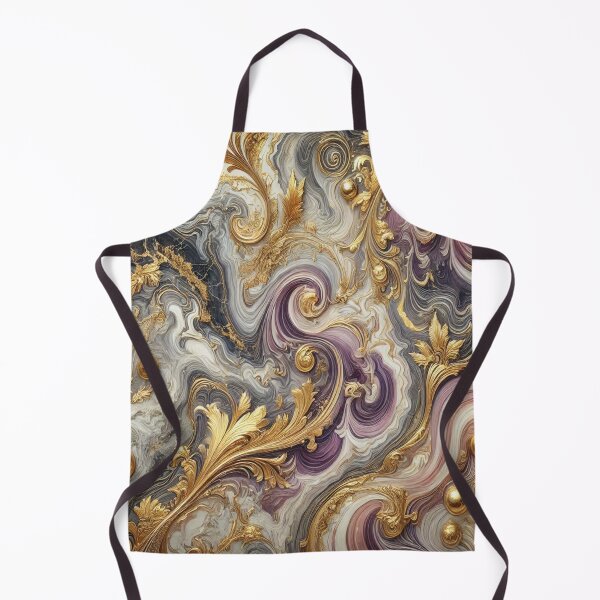 Artikelvorschau, Von KI erzeugter Marmor in Lila, Gold, Silber, Bronze und Weiß entworfen und verkauft von AI-this-is-AI.