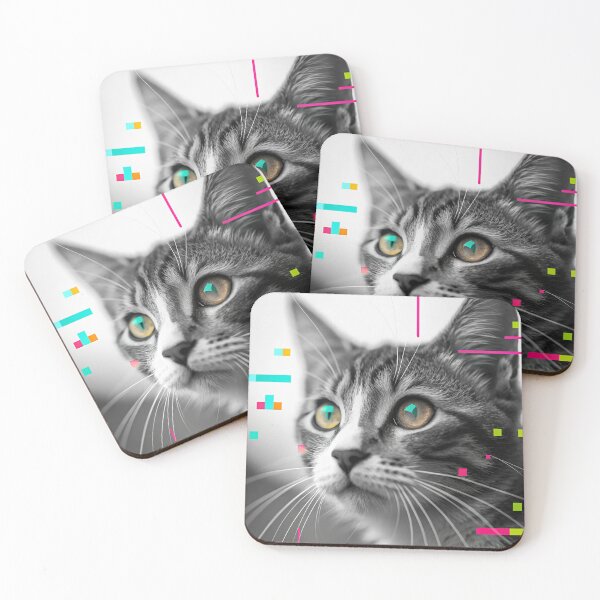 Item preview, Digital Whiskers: A Modern Cat's Dreamscape designed and sold by fc2c.