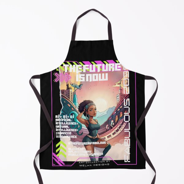 Item preview, The Future Is Now Fabulous Woman Futuristic Cyberpunk designed and sold by Melan Designs.
