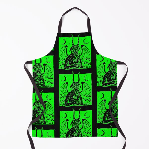 Item preview, baphomet pentagram moon coffee demon acid green designed and sold by Gossip Rag.