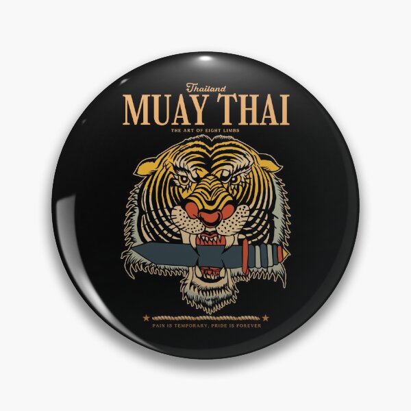 Item preview, Classic Muay Thai Tiger Tattoo designed and sold by KewaleeTee.