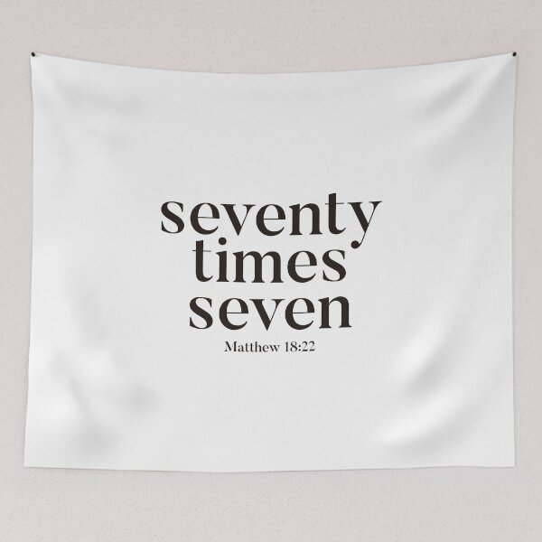 Item preview, Seventy times seven - Forgiveness - Matthew 18:22  designed and sold by Not So Dull Design.