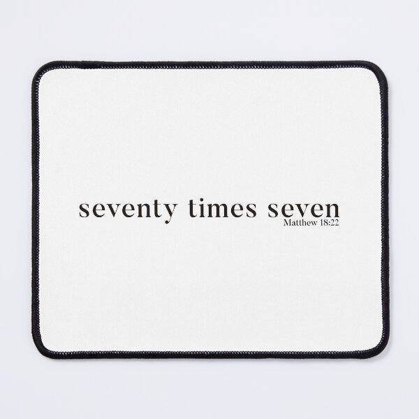 Item preview, 70 x 7 - Forgiveness - Matthew 18:22 designed and sold by Not So Dull Design.